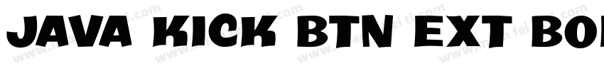 Java Kick BTN Ext Bold字体转换